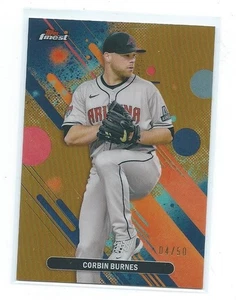 2025 Topps Finest-Corbin Burnes Gold Refractor /50-Arizona Diamondbacks - Picture 1 of 1