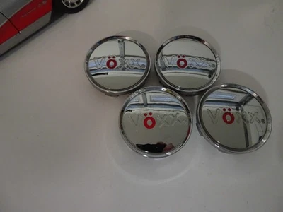Juego de 4 tapas centrales de rueda personalizadas cromadas Voxx # L01812 Foto 1 de 3