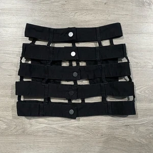 Poster Girl Minirock im Käfig schwarz Träger XS - Bild 1 von 3