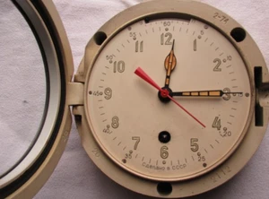 Russische Sowjetische CCCP Russische Uhr Schiffsuhr Borduhr Vinta - Bild 1 von 9