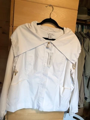 Joan Vass 1x Chaqueta Cortavientos, Blanco Náutico Nuevo Con Etiquetas Foto 1 de 2