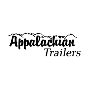 Appalachian Trailers Decals (Set of 2) BLACK 18” x 6"  Repro Stickers - Imagen 1 de 1