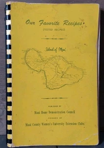 Island of Maui Favorite Tested Recipes Cookbook Home Demonstration Council - Imagen 1 de 7