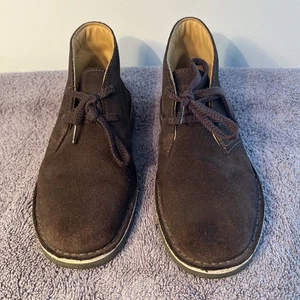 Clark “originals” dk.brown” Desert Boots Garçon Boys sz 1 W - Picture 1 of 6