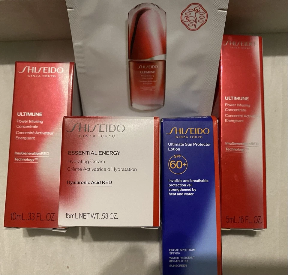 Shiseido Skin Care Trial Sized Mixed Skincare Lot NIB - Image 1 of 1