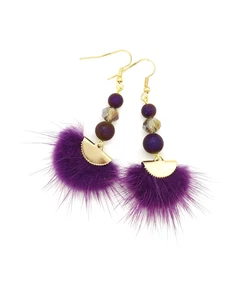 Winter - Estland in Pflaume Druzy - Bild 1 von 5