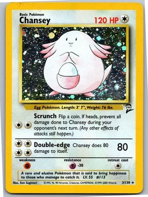 Chansey - Base Set 2 003/130 - Holo Rare - NM Pokémon TCG - Image 1 of 2