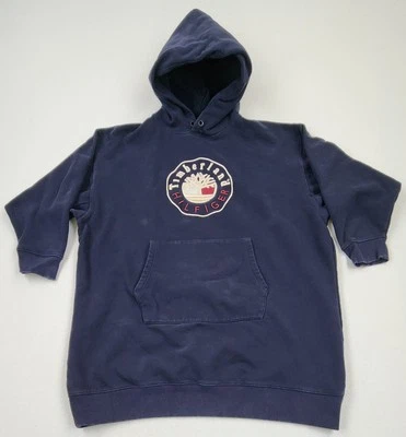 Tommy Hilfiger × Timberland Logo Bordado Sudadera con Capucha Azul Marino Unisex XXL Foto 1 de 4