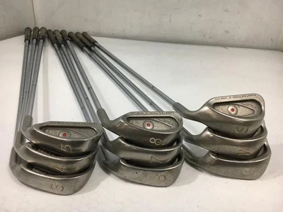 Ping EYE2 Stainless Iron Set 3-9,P,S RH Original Steel UNI Flex Red Dot 9pc 2702 - Image 1 of 4