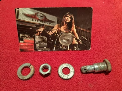 Honda CB 750 1980 tuerca de tambor de freno trasero y arandela de pernos cb750 cb750k fabricante de equipos originales Foto 1 de 4