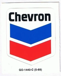 Chevron Heizöl Logo Aufkleber Sticker Wasserdicht Neu 1 1/2" x 1 1/2" - Bild 1 von 1
