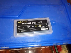 Juego de pernos de peso Mezz WBS (8 tipos) con estuche 0,25 oz 2,0 oz 0,25 oz billar piscina - Imagen 1 de 2