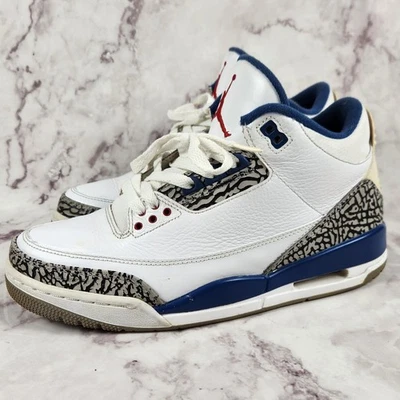 Nike Air Jordan 3 Retro "True Blue" Tenis 136064-104 Talla 8 - 2011  Foto 1 de 4