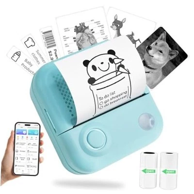 Portable Mini Lable Printer - Wireless Bluetooth Thermal Sticker Printer for  - Image 1 of 4