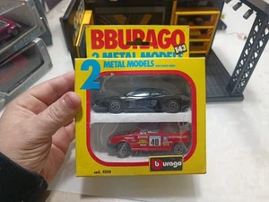 Bburago 2 1:43 Scale Metal Models Cod.4200 Made In Italy - Foto 1 di 15