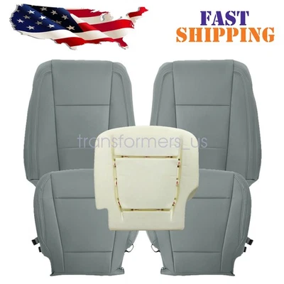 For 2017-2021 Ford F250 F350 XL Work Truck Front Seat Cover / Driver Foam Gray Foto 1 de 4