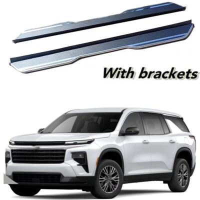 2Pcs running board Fits For Chevrolet Traverse 2024 2025 Side Steps nerf Bars - Image 1 of 4