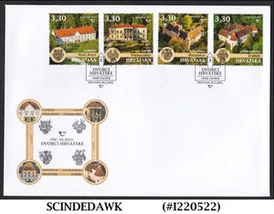 CROATIA - 2021 FAMOUS CASTLES OF CROATIA - 4V - FDC - Picture 1 of 1