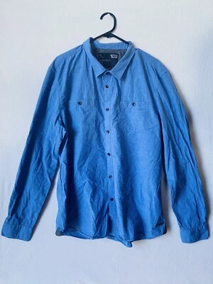 Mossimo Long Sleeve Blue Button Up Shirt Size XL - Image 1 of 4