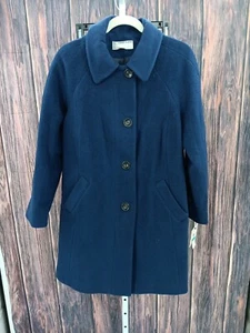 Anne Klein Pea Coat Sapphire Size 16P 10-AB12 - Picture 1 of 7