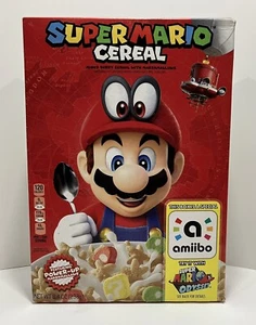 Cereal Super Mario Mixed Berry 2019 con amiibo no escaneado sellado caja sin abrir - Imagen 1 de 8