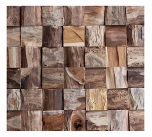 10 m² Wand-Paneele Teak Holz HO-013 - Naturstein Lager Stein-mosaik Herne NRW - Bild 1 von 2