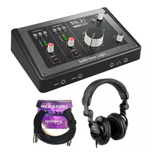 Solid State Logic SSL 2 MKII - 2x2 USB Audio Interface w/ Headphones & XLR Cable - Picture 1 of 11