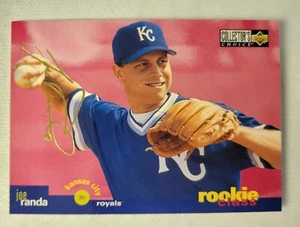 1995 Upper Deck Choice Joe Randa GOLD SIGNATURE Rookie Class Baseball Card - Picture 1 of 2