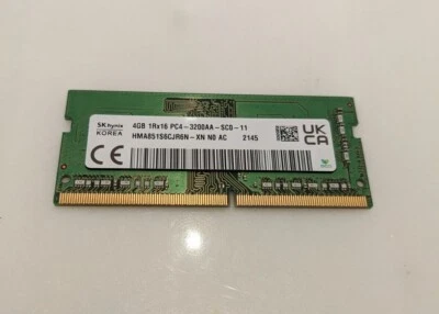 Memory SK Hynix 4GB 1Rx16 PC4 - 3200AA - SCO - 11 RAM - Image 1 of 2