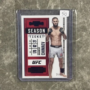 Khamzat Chimaev /99 RC Rookie 2021 Chronicles UFC Contenders Season Ticket Blue - Bild 1 von 1