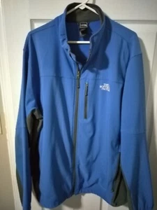 The North Face Pneumatic Apex Jacket Men's Blue Gray Size 2XL Full Zip Pockets - Picture 1 of 11