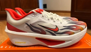 Nike Zoom Fly 6 PRM White Habanero Red Black HQ3498 100 Men's Size 12 - Picture 1 of 9