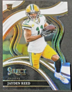 Jayden Reed 2023 Select White Die Cut Prizm Rookie (11/199) il suo numero di maglia - Foto 1 di 3