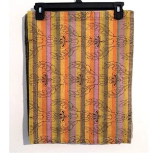 Crate & Barrel "Carina" Placemats Multi 14x19 Stripe Floral Set of 8 RARE - Bild 1 von 5