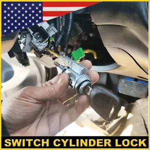 Ignition Switch Cylinder Lock For Acura TL 2007-2014 & TSX 2009-2014 With 2 Keys - Picture 1 of 15