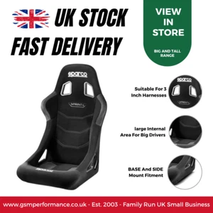 Sparco Sprint L FIA Steel Frame Race Rally Competition Compact Bucket Car Seat - Picture 1 of 12