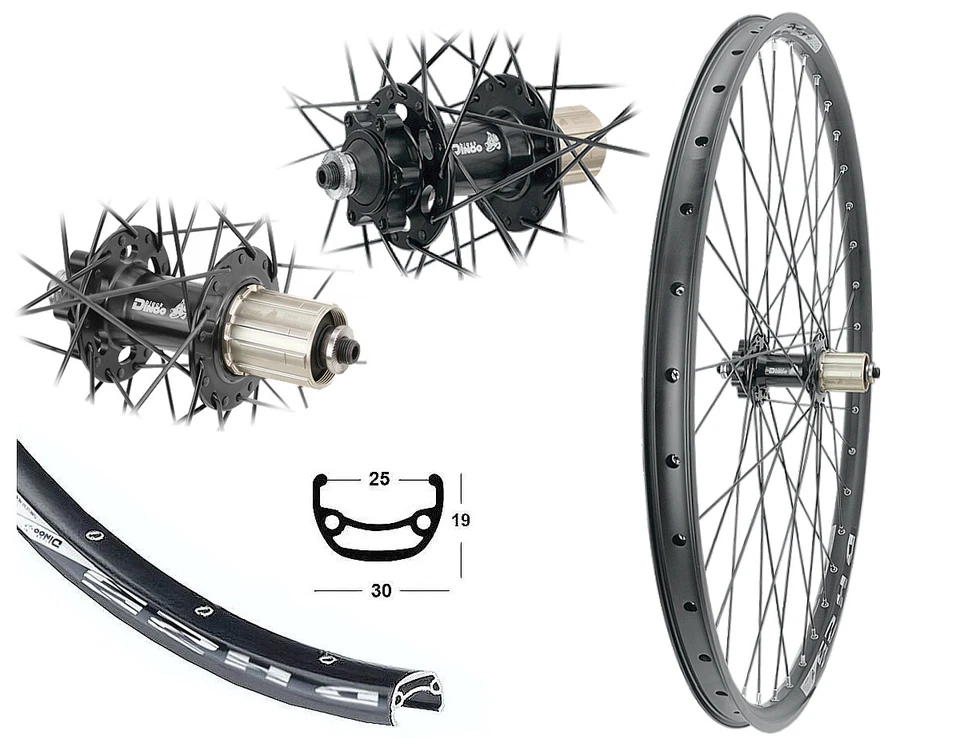 Hinterrad 27,5 Zoll Disc Industrielager (25-584) 8-10 fach Kassette 6 Loch geöst - Bild 1 von 1