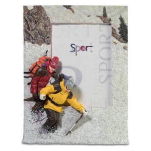 Bilderrahmen mit Skifahrern es geht Bergab - Picture 1 of 1