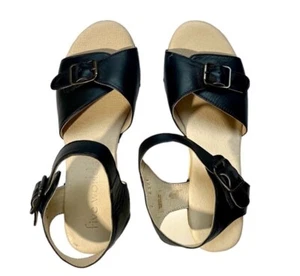 Five Worlds Leather Open Toe Wooden Clogs Women’s Size 7 NWOB - Picture 1 of 5