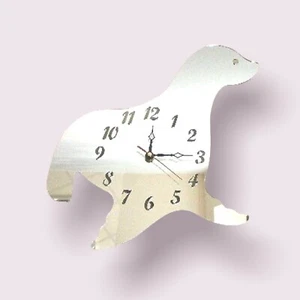 Seal Shaped Clocks - Many Colour Mirrors & Solid Colours - Picture 1 of 6