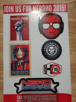 Nerd Machine - NERDHQ 2015 Stickers + Wednesday Stickers  - Image 1 of 4