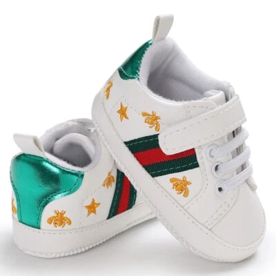 Baby Infant Classic Leather Baby Shoes Boy/ Girl Soft Sole Size 0-18 Months - Image 1 of 4