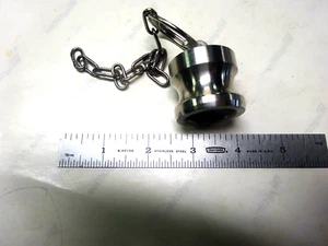 NEU DP 1" 316 SS CAMLOCK KAPPE MIT KETTE - Bild 1 von 3