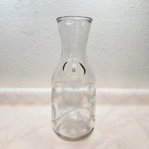 VTG 1988 Norman Kosarin Paul Masson Etched Glass Bird Vine Wine Carafe Decanter - Picture 1 of 8