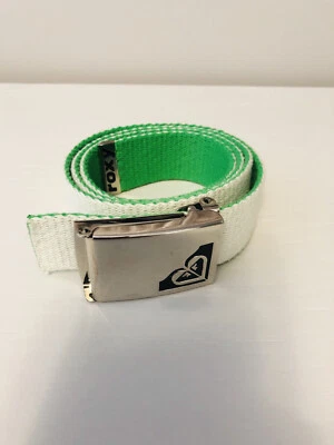 Roxy Green White Reversible Canvas Belt  - Image 1 of 4