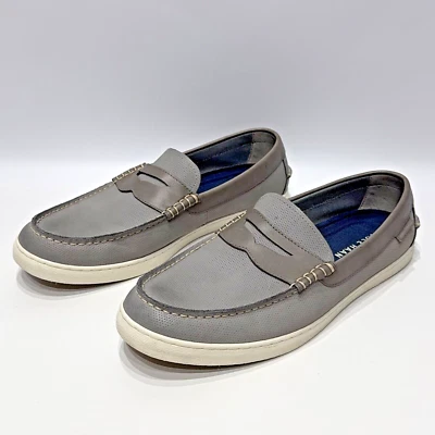 COLE HAAN C31192 Gris Nantucket Grand OS Penny Mocasín Barco Zapato Para Hombres Talla 13M Foto 1 de 4