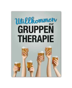 Magnet - WILLKOMMEN ZUR GRUPPENTHERAPIE - MN12 Kühlschrankmagnet 3D - Bild 1 von 4