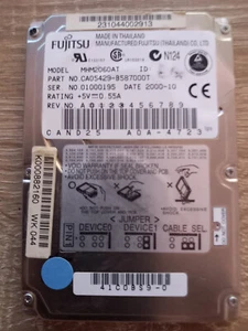 Disque dur HDD IDE 2,5'' 6 Gb FUJITSU, testé & vérifié - Photo 1/2