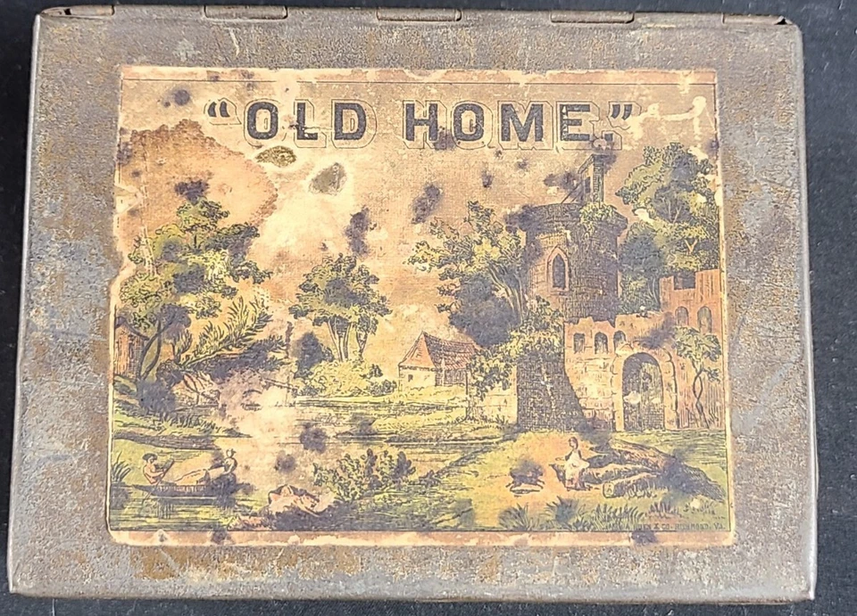 Antique Old Home Paper Label Lithograph Tin A Hoen & Co Ginger Spice Box - Image 1 of 4