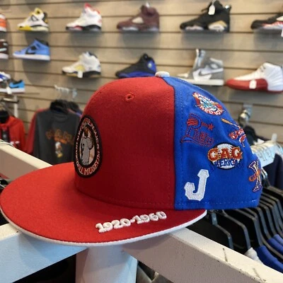 Size 7 7/8 NWT NEGRO LEAGUE BASEBALL MUSEUM TEAM LOGOS FITTED MENS CAP HAT NEW - Image 1 of 4